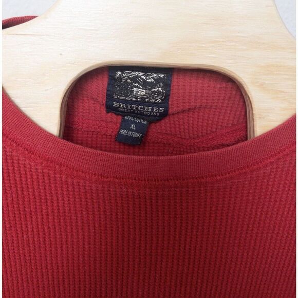Britches Great Outdoors Red‎ Thermal Waffle Shirt Mens XL - Picture 3 of 9